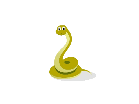 snake animado